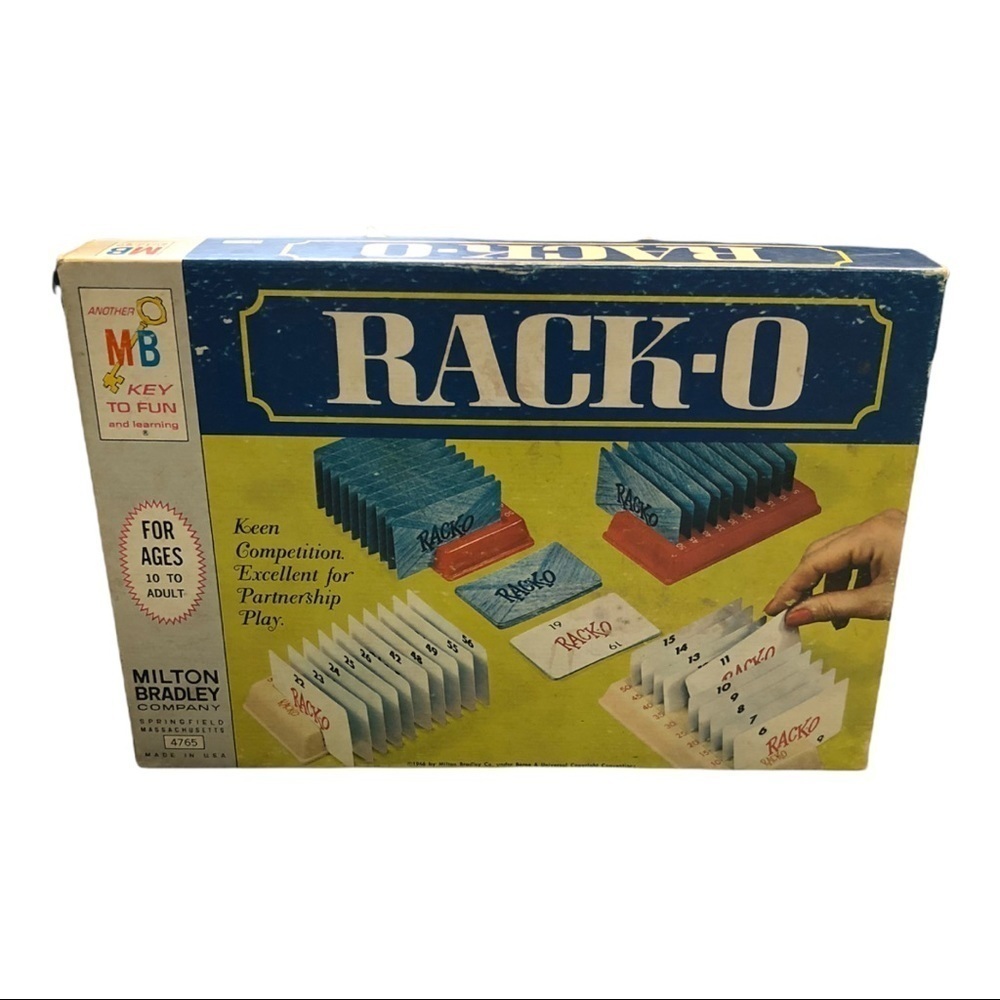 Vintage 1966 Milton Bradley 'Rack-O' Board Game